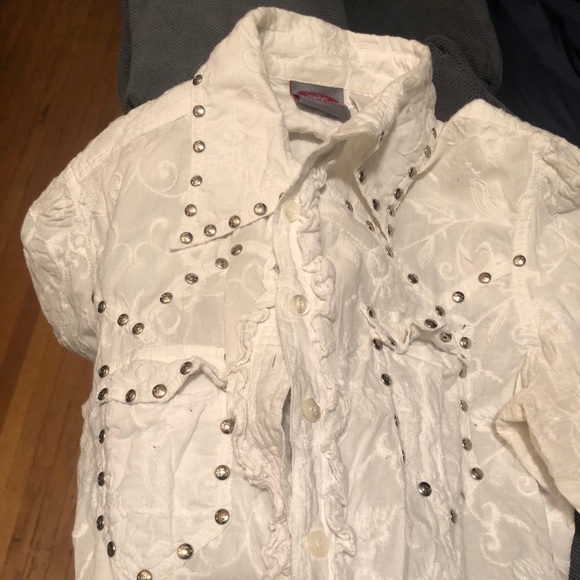 Paradsuco ruffled 3/4 length top - Picture 6 of 8